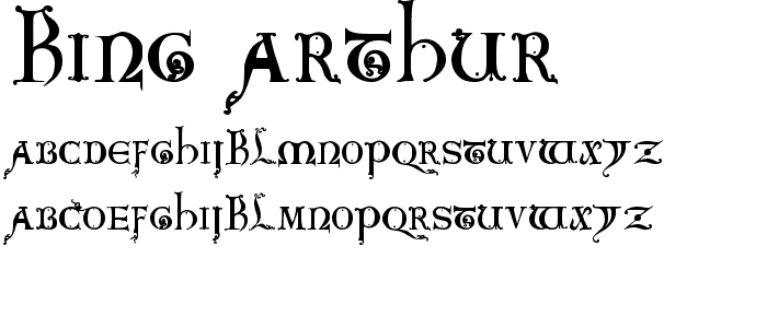 King Arthur font